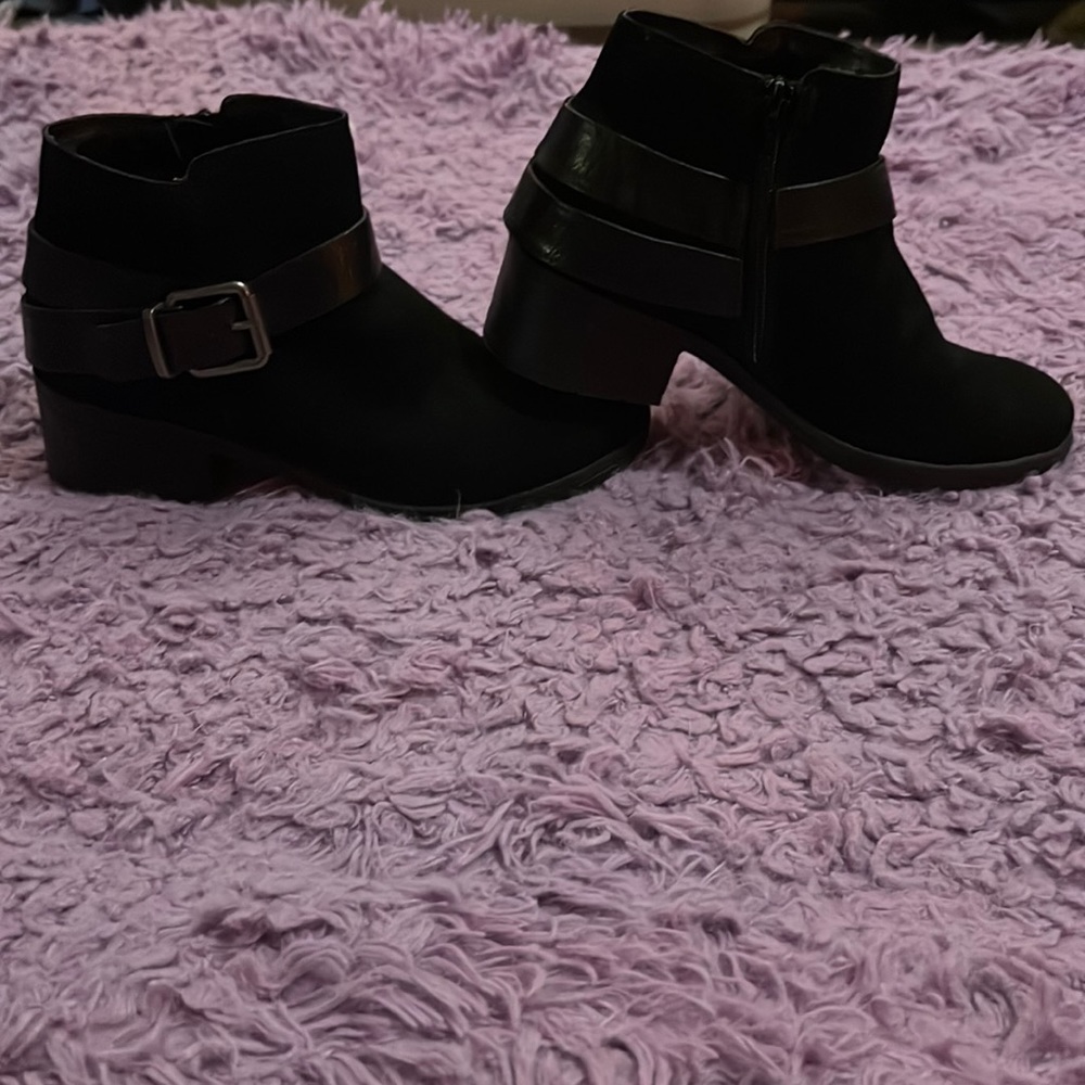 Black Buckle Boots